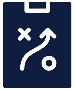 strategy icon blue transparent